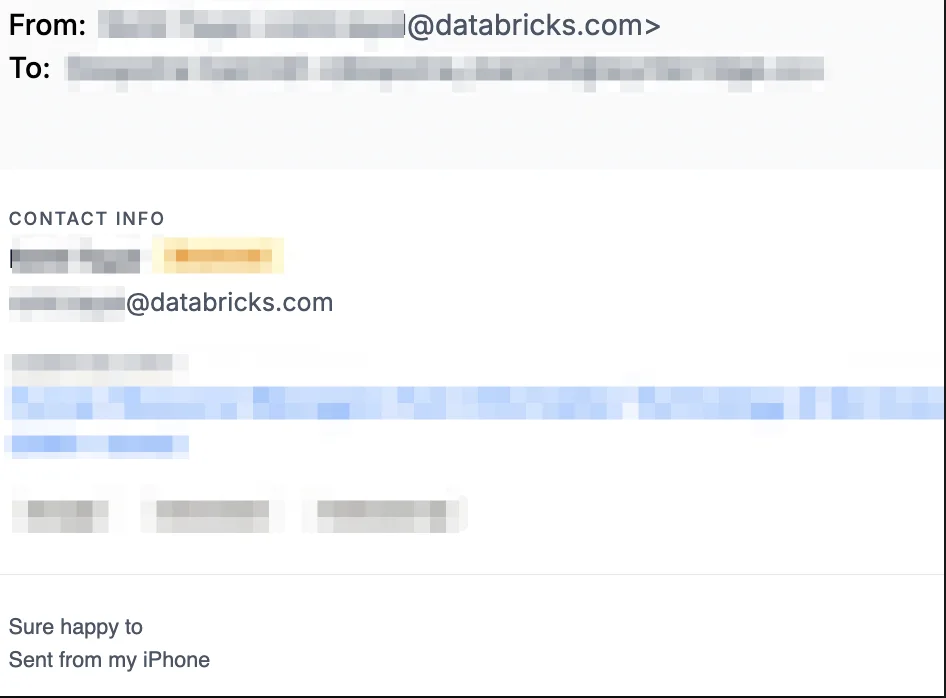 Databricks Reply
